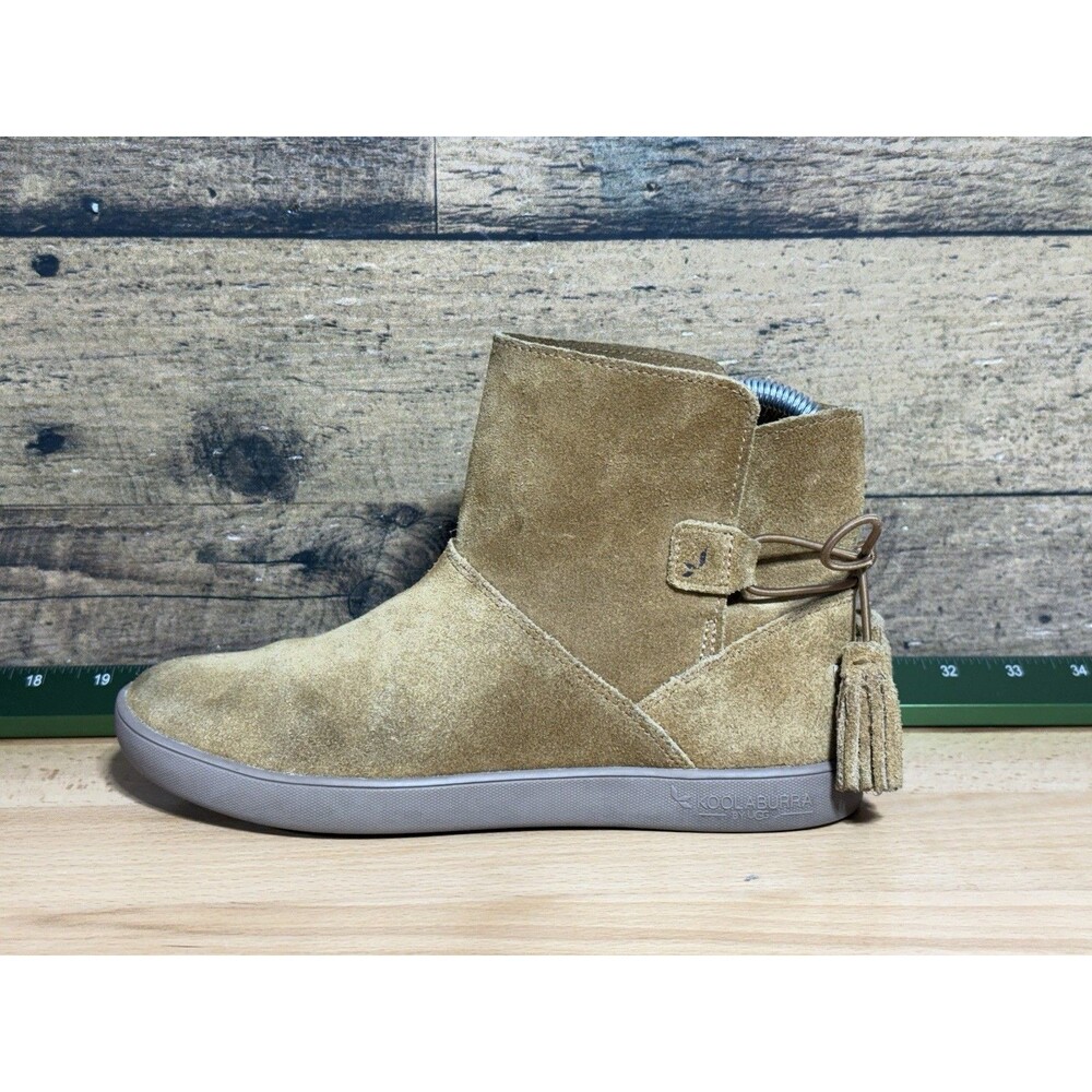 🔥Koolaburra UGG Boots Womens Sz 6 Skyller Thin Suede Ankle Moccasin Boho Style